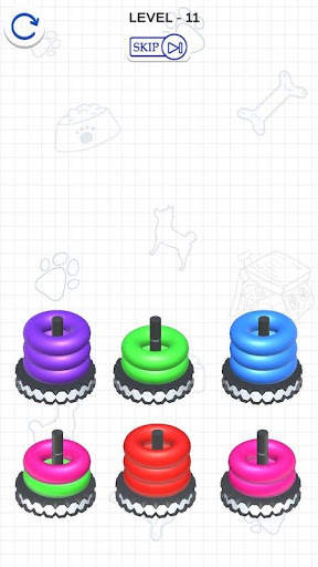Hoop Stack -Buble Sort 3D screenshot 4
