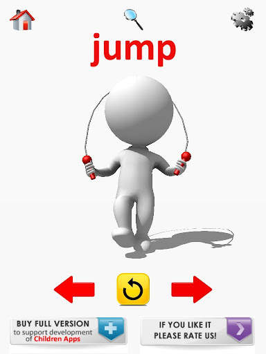 Action Words: 3D Flash Cards screenshot 13
