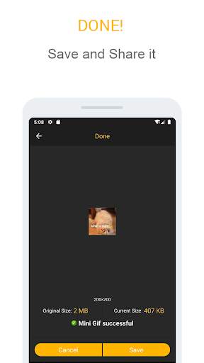 Gif mini: GIF Editor स्क्रीनशॉट 7