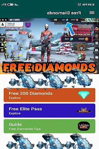 Free Diamonds Fire Guide 2021 screenshot 3