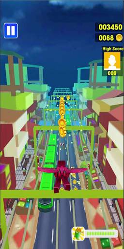 Bus Surf Moonlight Superhero Max screenshot 4