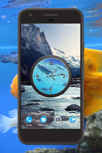 Aquarium Clock Live Wallpaper screenshot 5