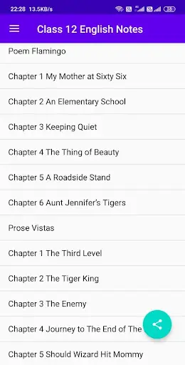 Class 12 English Notes screenshot 2