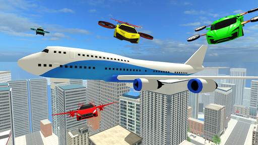 Real Light Flying Car Racing Sim, jogo 2020 screenshot 5