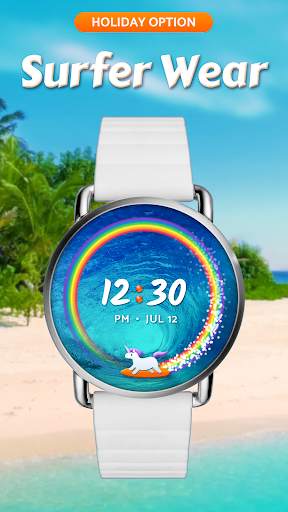 Unicorn Wear - an animated watch face for Wear OS screenshot 3
