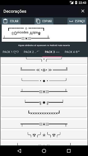 Letras diferentes, símbolos, emojis, decorações screenshot 5