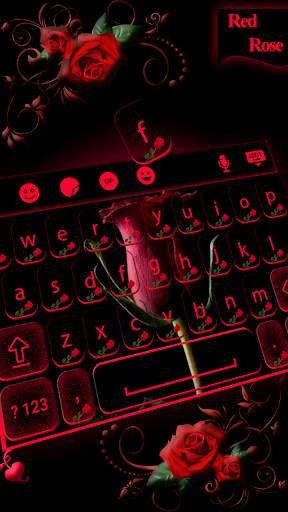 Red Rose keyboard Theme screenshot 4