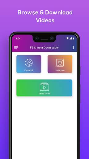 Video Downloader for Facebook and Instagram screenshot 1