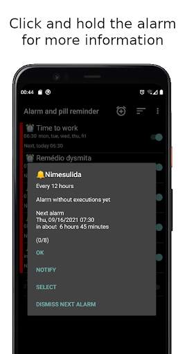 APR Alarm and pill reminder скриншот 3