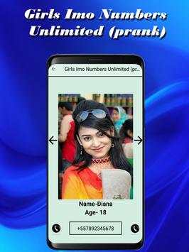 Girls Imo Numbers Unlimited (prank) screenshot 8