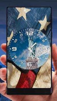 US Analog Clock Live Wallpaper screenshot 1