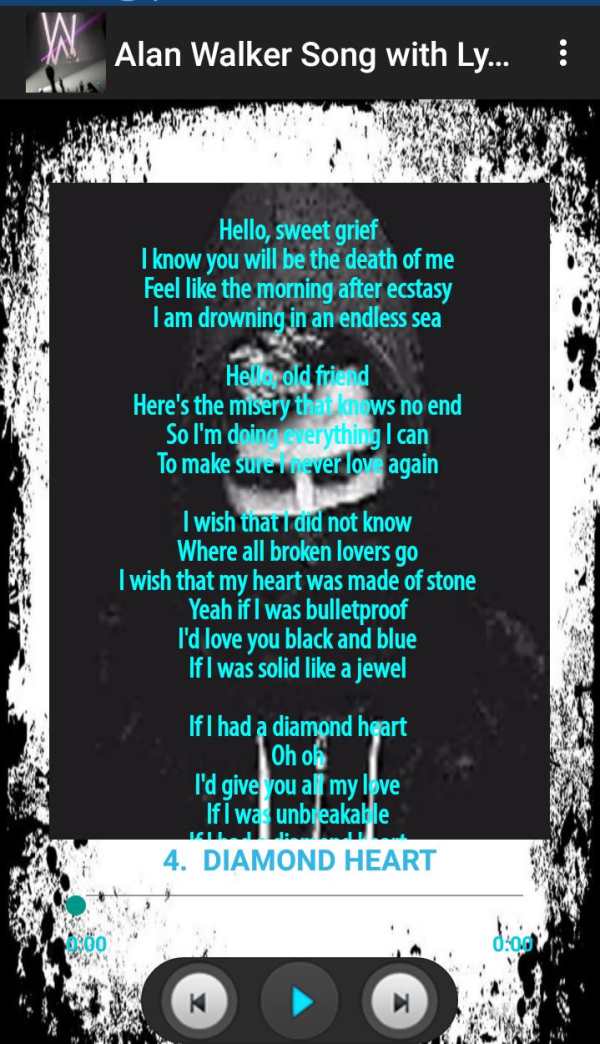 Alan Walker Best compilation With Lyric (Offline) screenshot 3