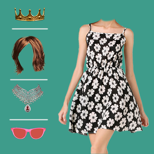 Girl Short Dress Photo Editor أيقونة