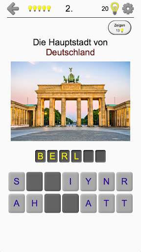 Hauptstädte aller Kontinente der Erde - Der Test screenshot 2