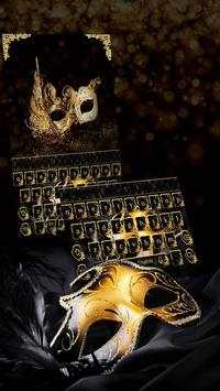 Golden Mask Keyboard Theme screenshot 3