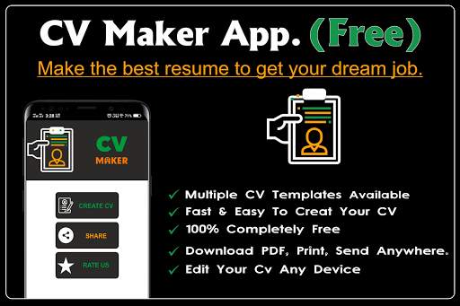 CV Maker App - Perfect Resume Creator. screenshot 1