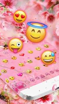 Pink Summer Flower Keyboard screenshot 3
