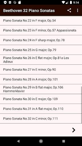 Beethoven 32 Piano Sonatas screenshot 1