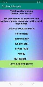 Online Jobs Hub App 1 تصوير الشاشة