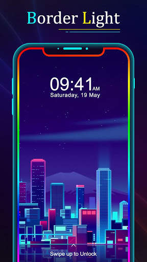 Colorful Border Light - Edge Live Wallpaper LED screenshot 1