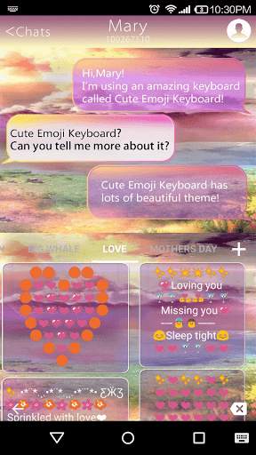 Cute Wallpaper Emoji Keyboard स्क्रीनशॉट 4