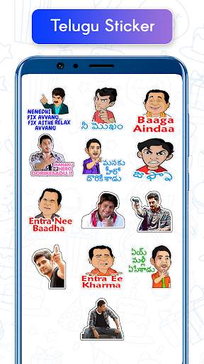 Telugu Sticker For Whatsapp - Telugu WAStickerApps screenshot 6
