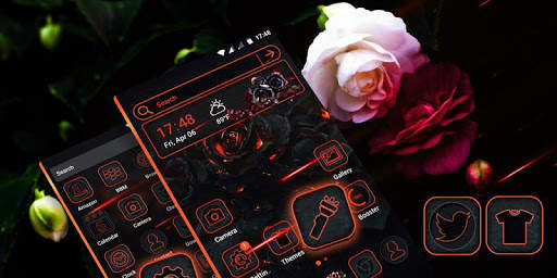 Gothic Rose Launcher Theme screenshot 2