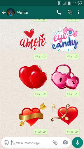 Love & Romance Stickers - WAStickerApps screenshot 2