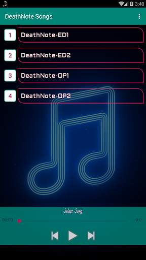 Anime Songs Death Note screenshot 1