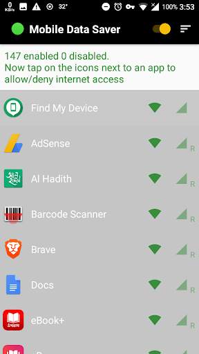 Mobile Data Saver screenshot 1