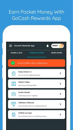 GoCash Rewards App - Earn Pocket Money screenshot 2