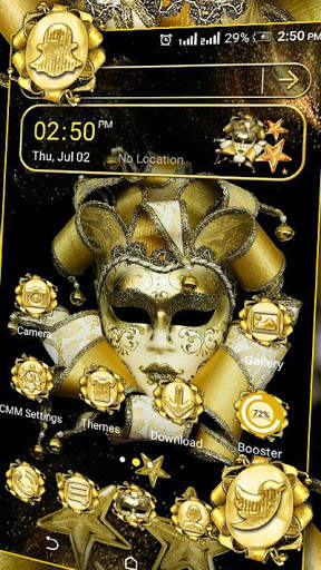 Golden Carnival Mask Theme screenshot 1
