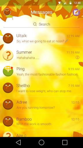 GO SMS THANKSGIVING THEME screenshot 3