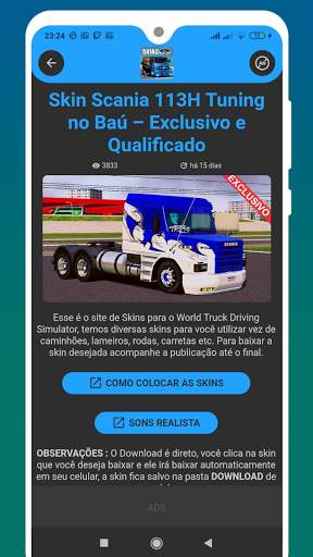 Skins World Truck Driving Simulator - PRO screenshot 4