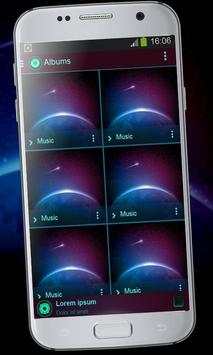 Comet Music Player Theme screenshot 4