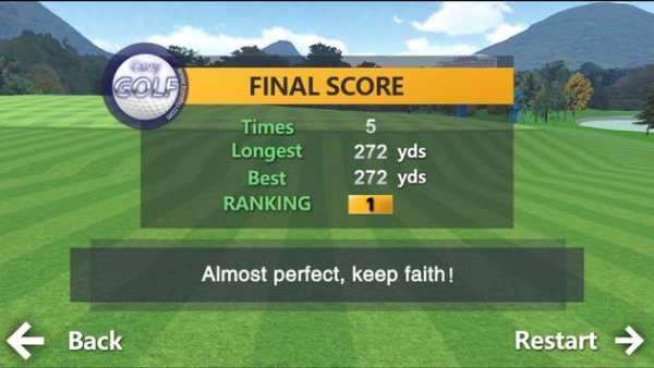 Golf-Motion Sensing Edition screenshot 4