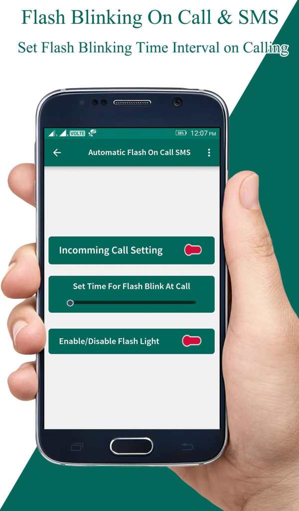 Automatic Flash On Call & SMS screenshot 2