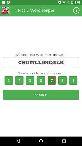 4 Pics 1 Word Helper : Word Puzzle Solver. screenshot 2
