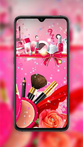 Fashion Wallpaper-Makeup&Red screenshot 1