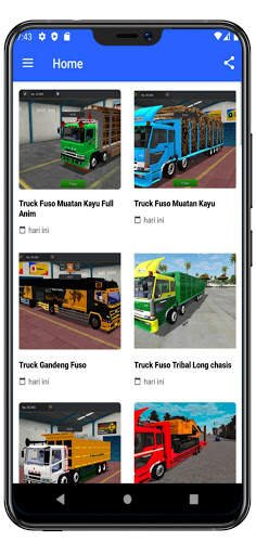 Mod Bussid Truck Muatan Kayu screenshot 1