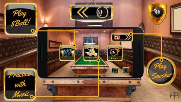 Golden Billiard Arena - 3D Snooker & 8 Ball Pool screenshot 5