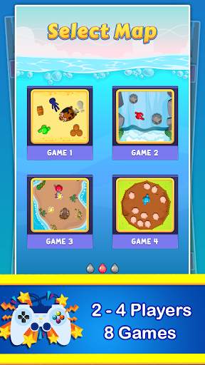 Stickman Cartoon Survival : 1 - 4 Players screenshot 1