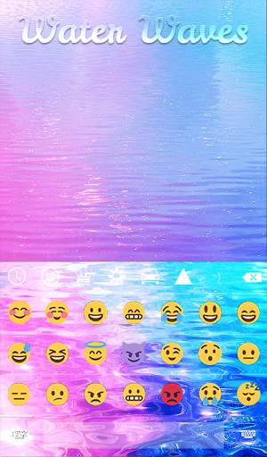 Water Waves Animated Keyboard   Live Wallpaper screenshot 4