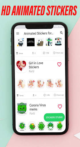 Animated Stickers For WhatsApp 💐Moving stickers🤩 screenshot 3