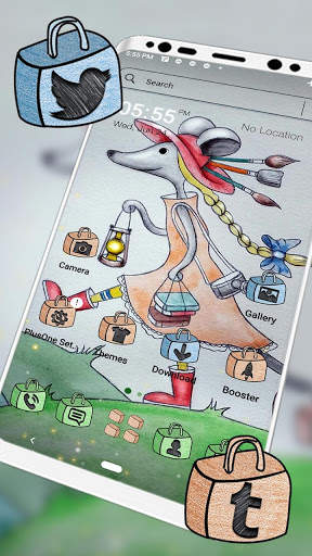 Mice Cartoon Launcher Theme screenshot 1