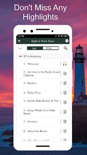 Pacific Coast Highway 1 Guide स्क्रीनशॉट 2