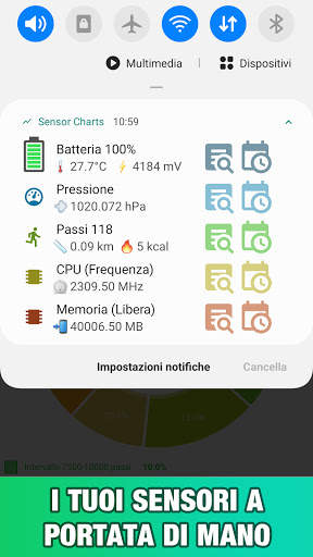Sensor Charts: Sensori Telefono screenshot 1