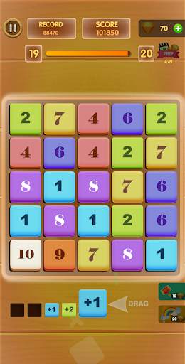 Number Game - Math-3 Game - Merge Block Raising screenshot 3