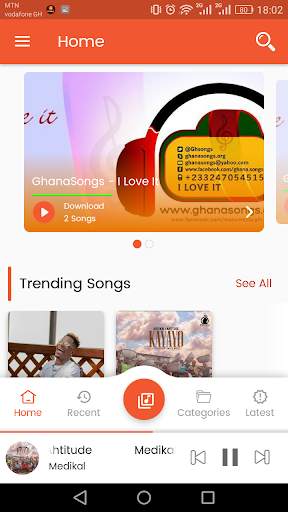 GhanaSongs App screenshot 1