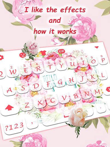 Spring Flower Keyboard Theme for Girls screenshot 3